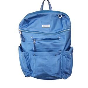 Tumi Voyagur Calais Blue Nylon Backpack Bag Adjustable Strap Multiple Pockets